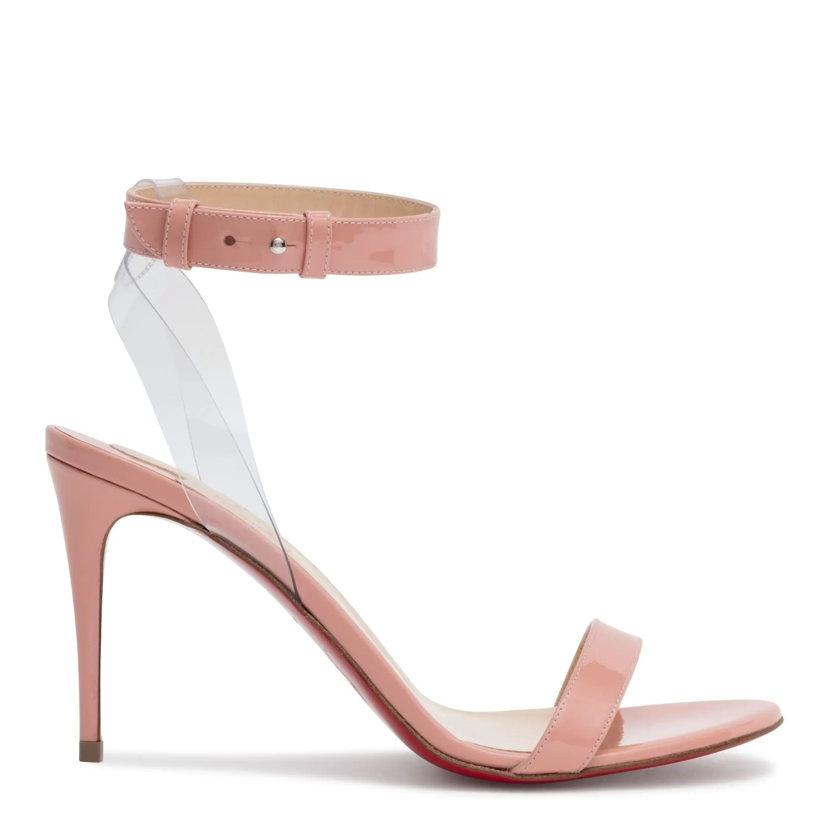 Light Pink Patent Sandals by Christian Louboutin Jonatina 85