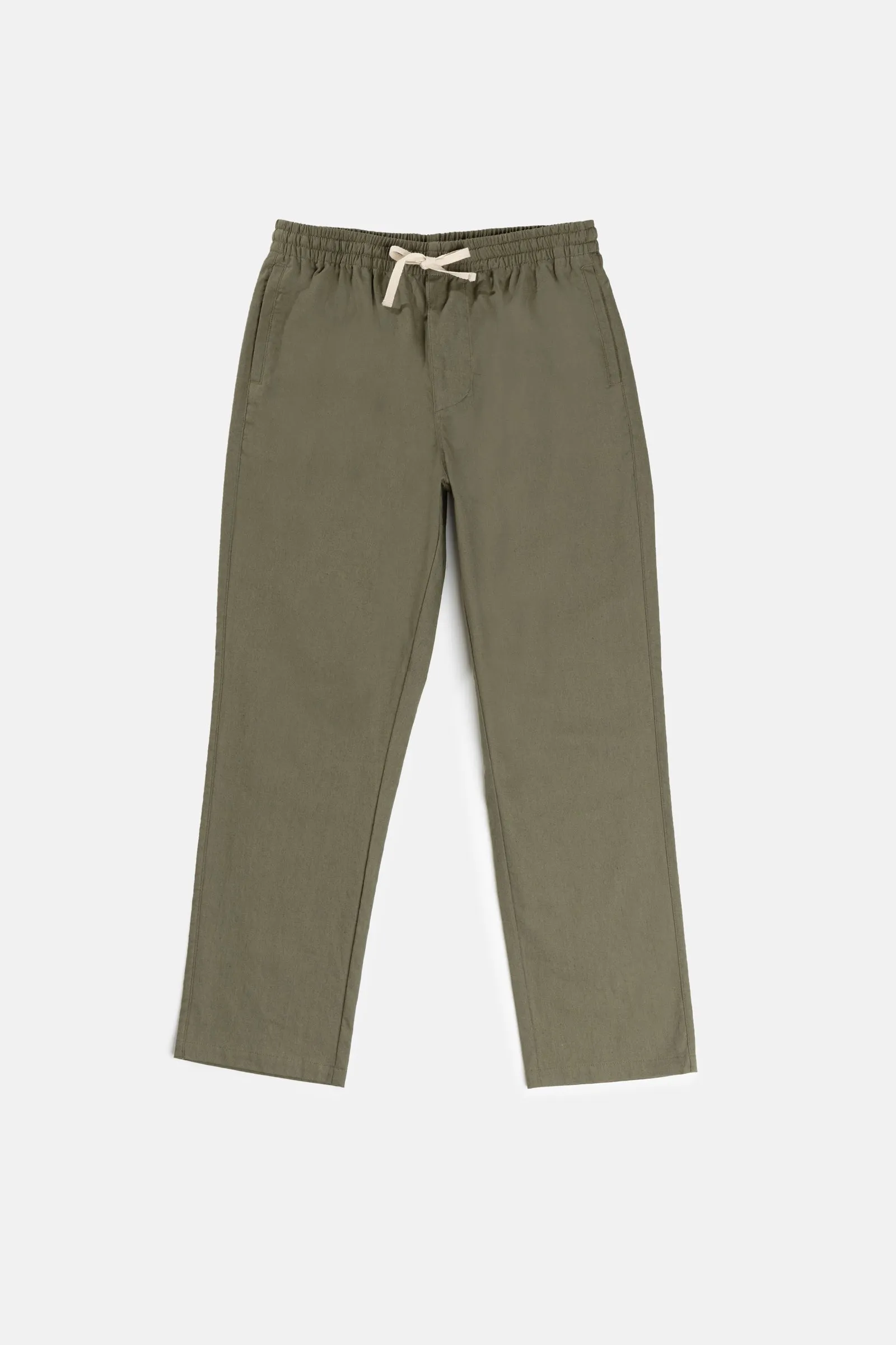 Olive Linen Jam Pants