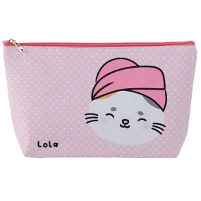 Lola the Cat PVC Makeup Bag Large - BAG198L by Adoramals.