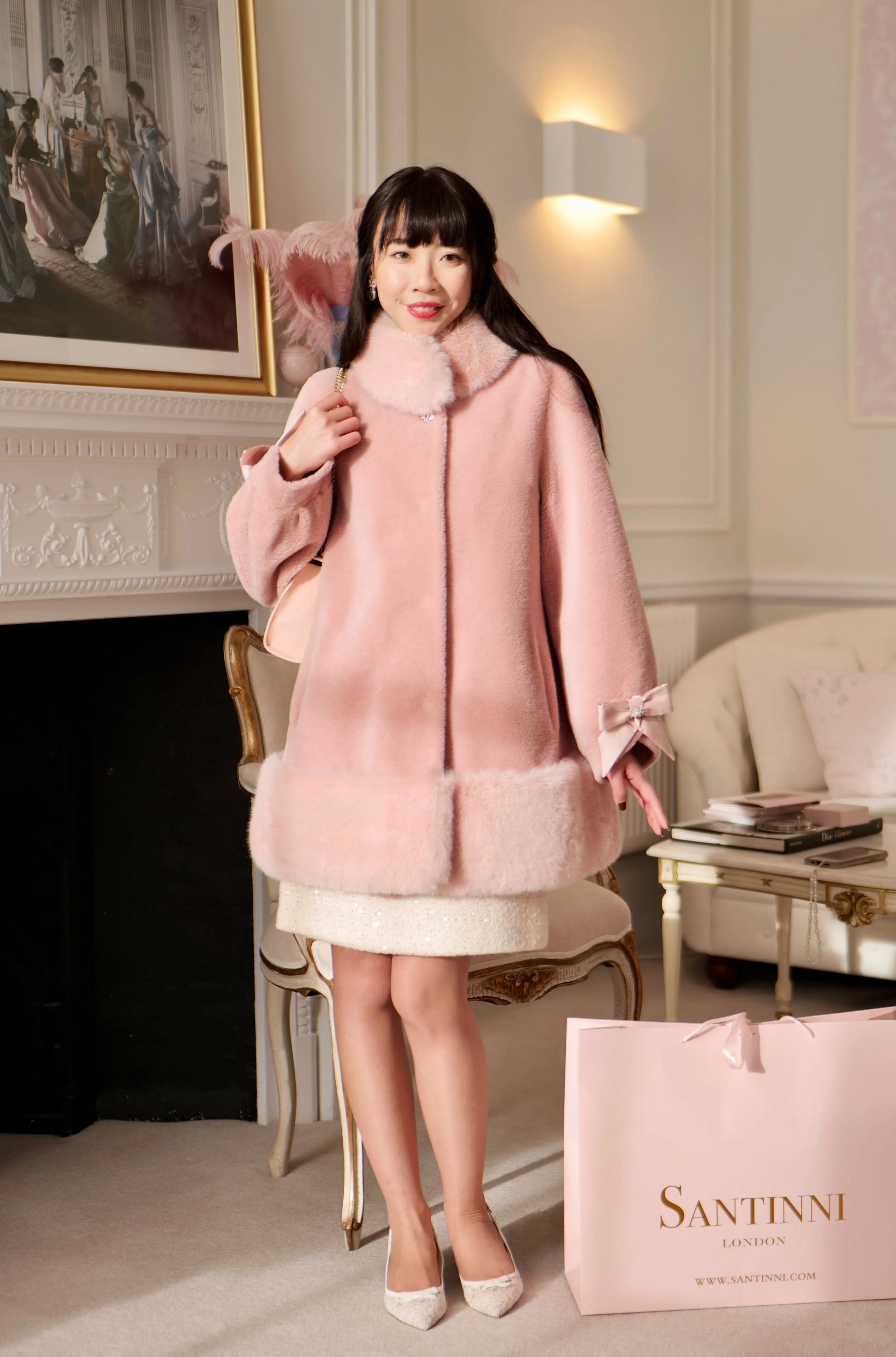 Lola Wool Coat Rosa Pink