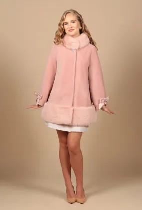 Lola Wool Coat Rosa Pink