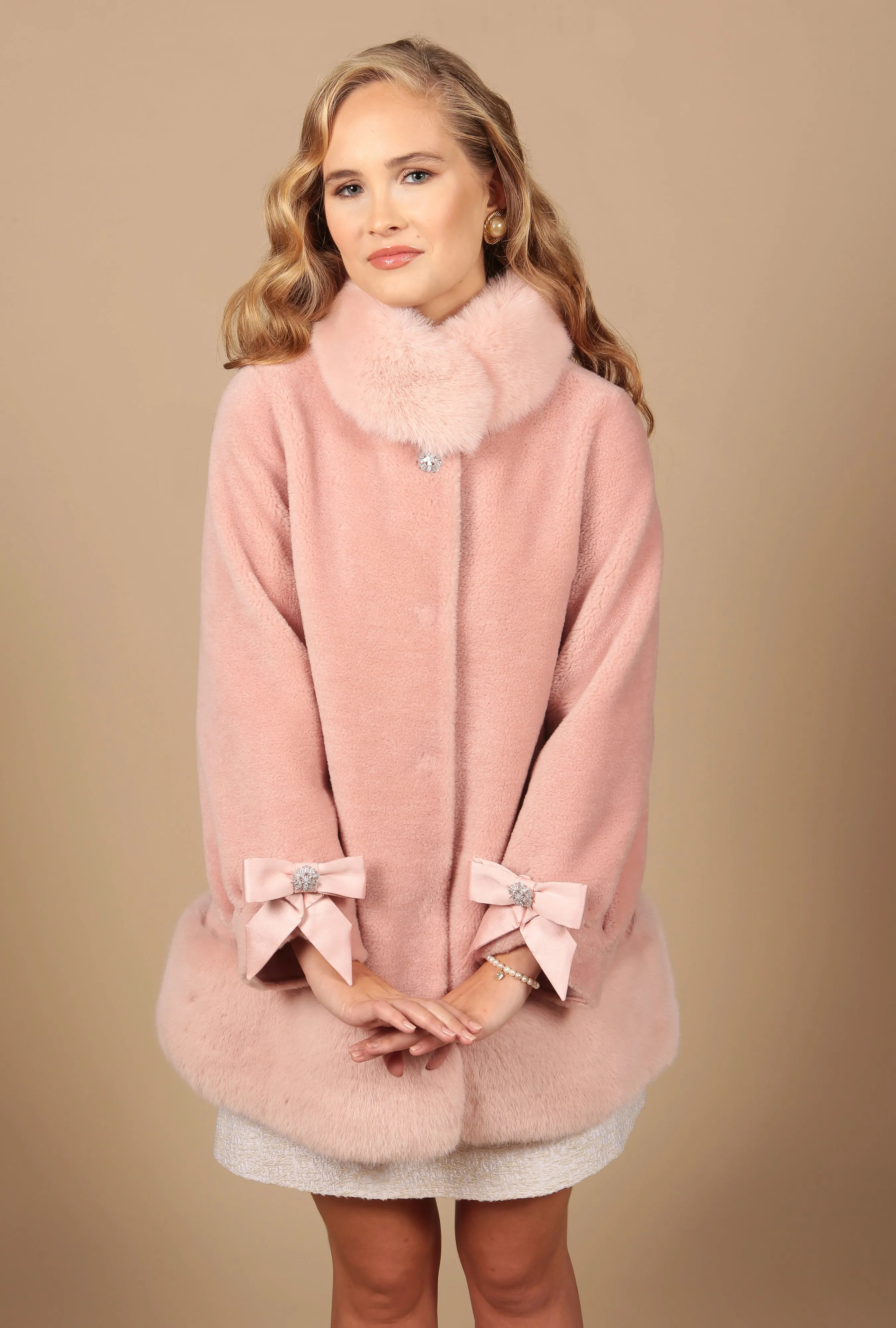 Lola Wool Coat Rosa Pink