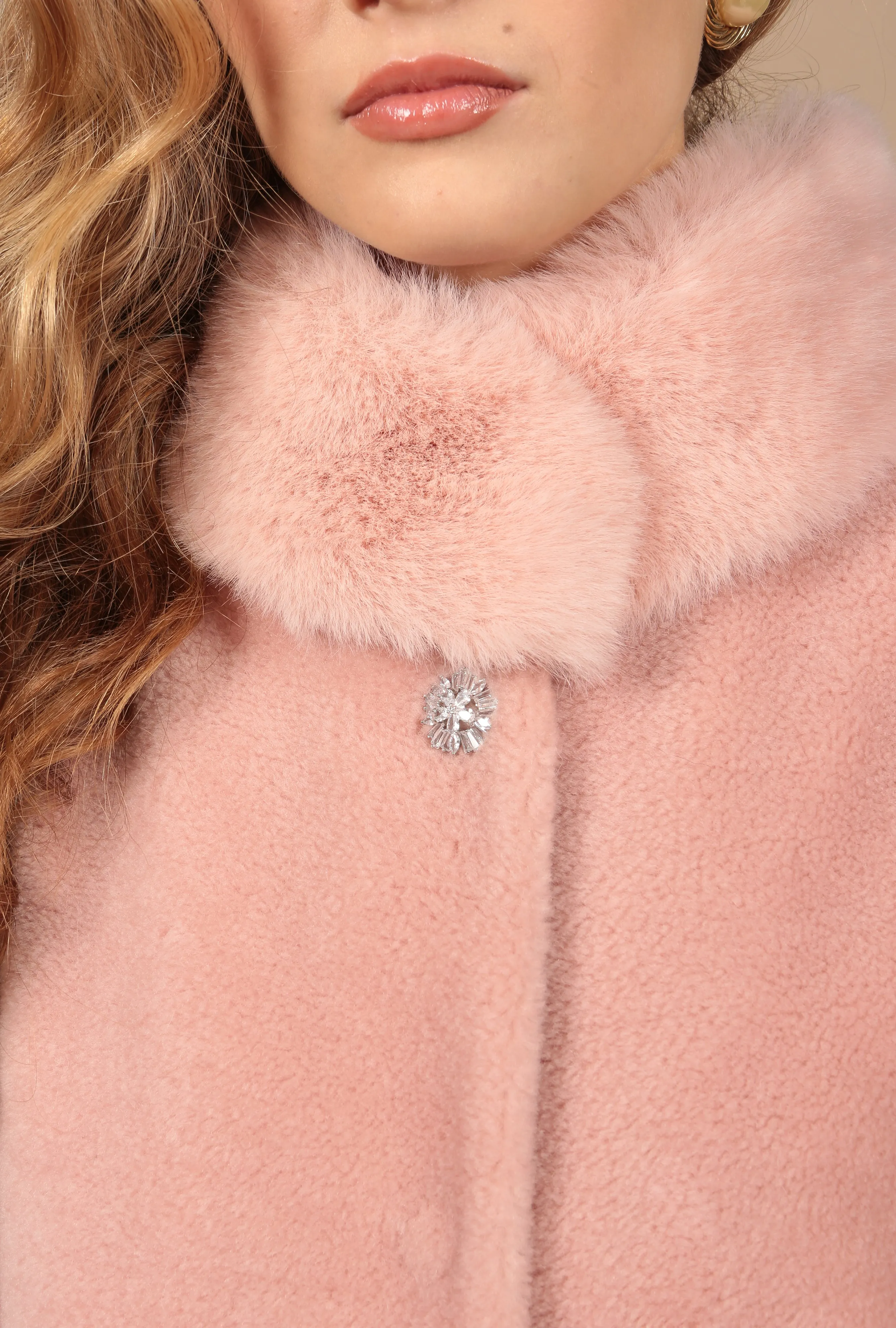 Lola Wool Coat Rosa Pink