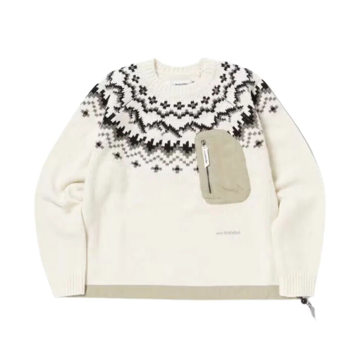 Lopi Knit Sweater Off White for Men - Stylish and Comfortable.