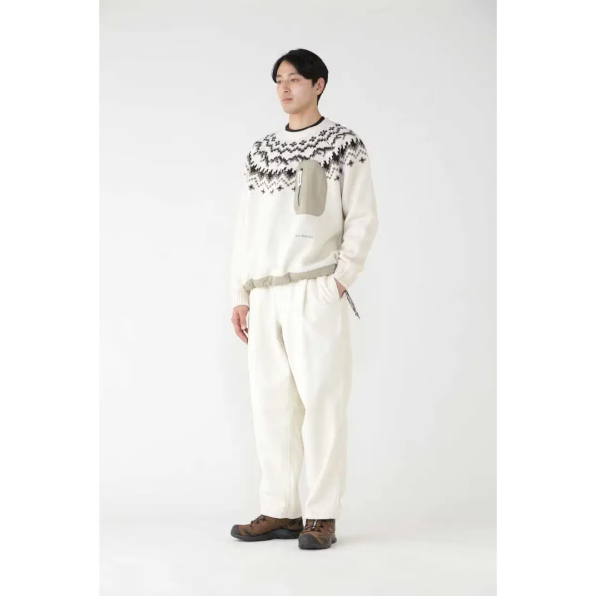 Lopi Knit Sweater Off White for Men - Stylish and Comfortable.