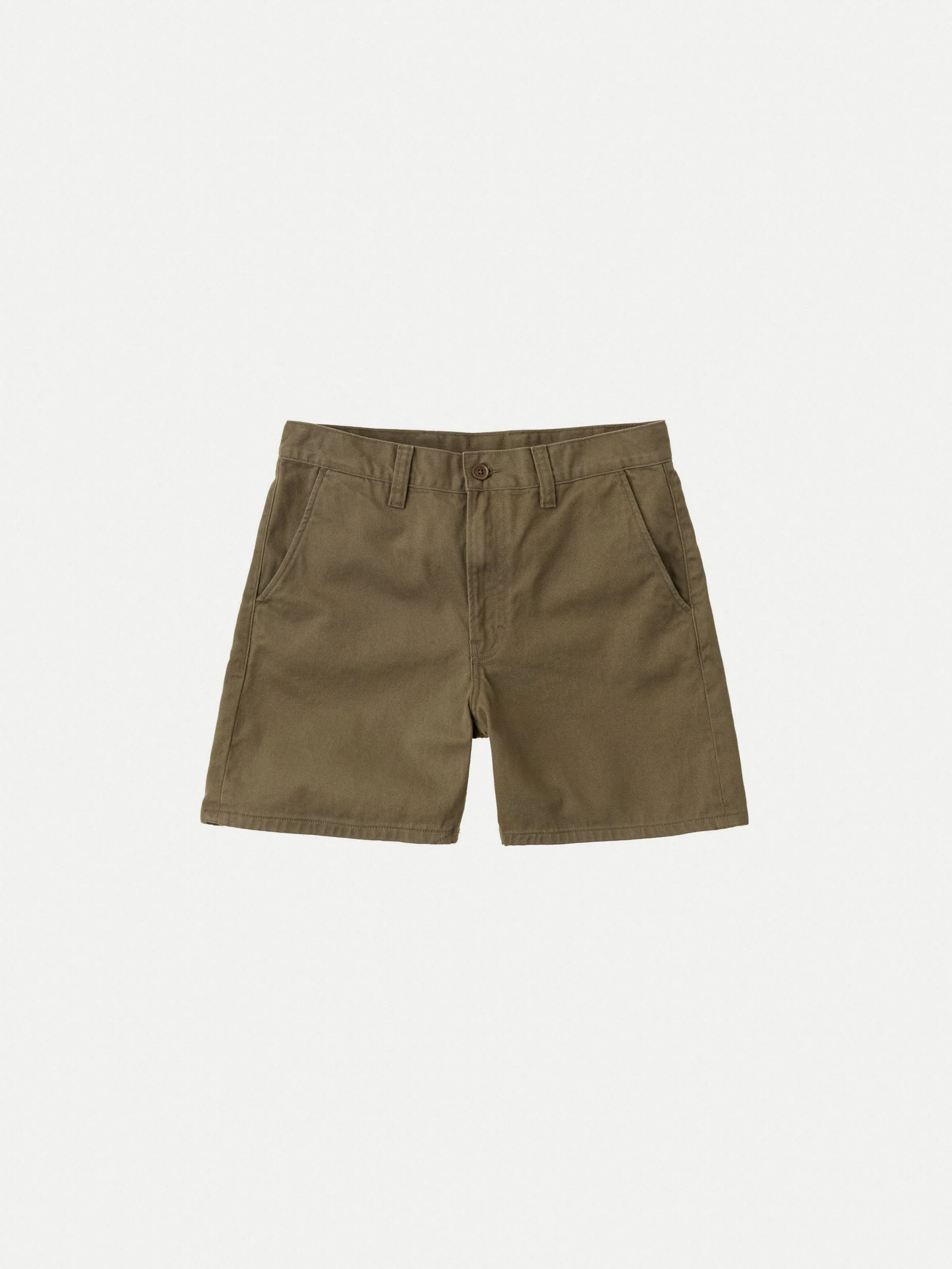 Faded Green Solid Luke Shorts