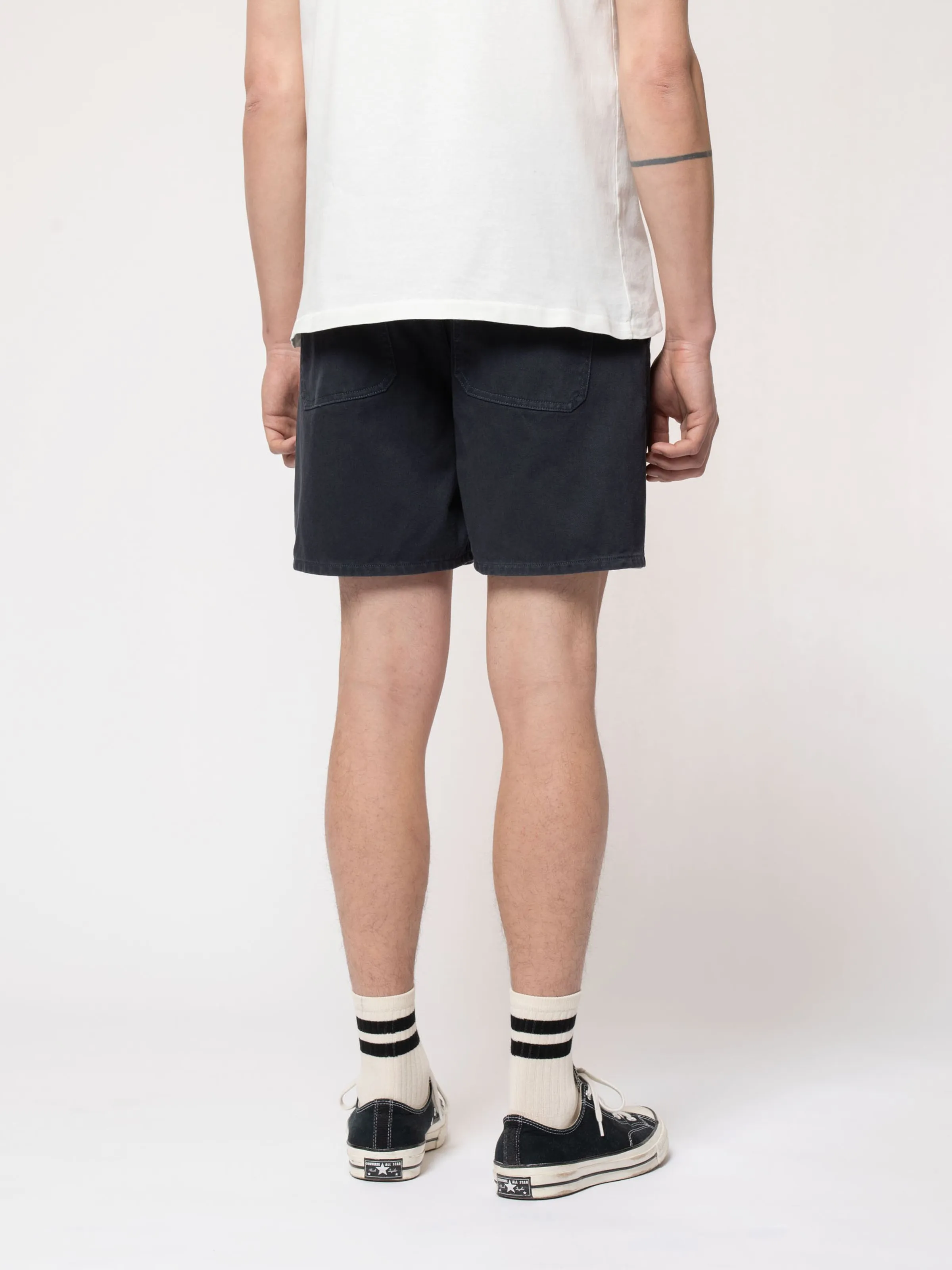 Navy Solid Luke Shorts