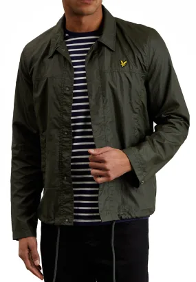 Lyle and Scott Coach Zip Through Jacket Dark Sage