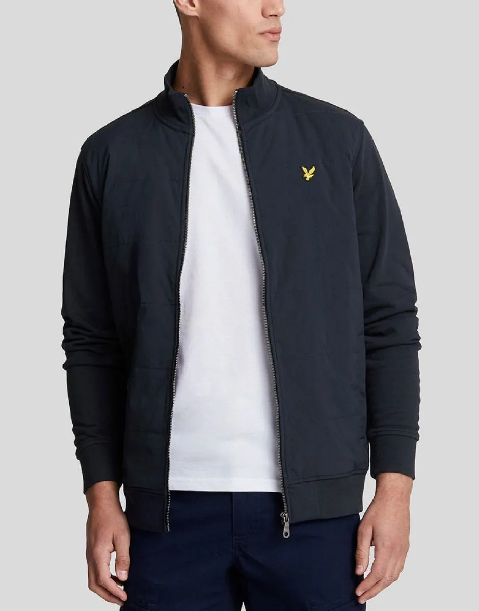 Lyle & Scott Dark Navy Hybrid Baffled Track Jacket