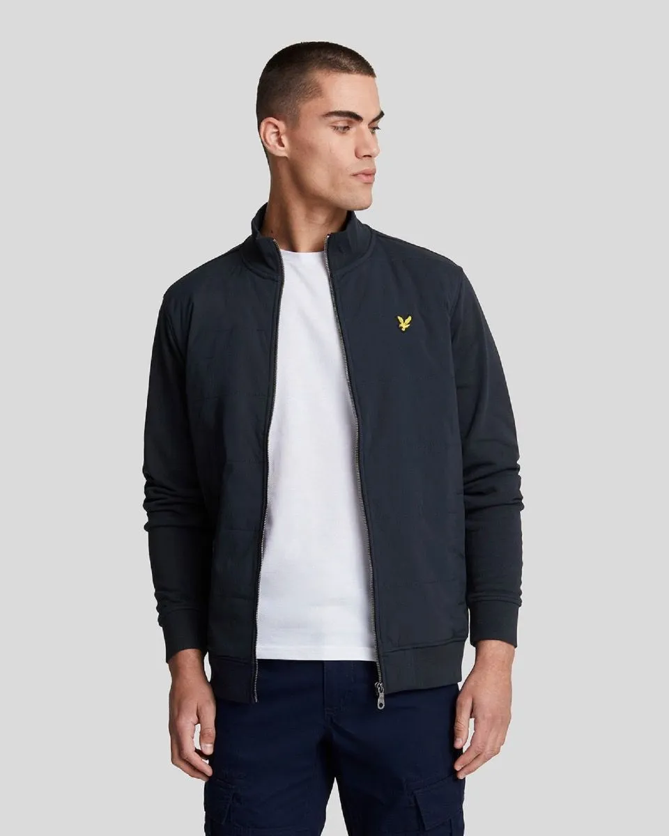 Lyle & Scott Dark Navy Hybrid Baffled Track Jacket