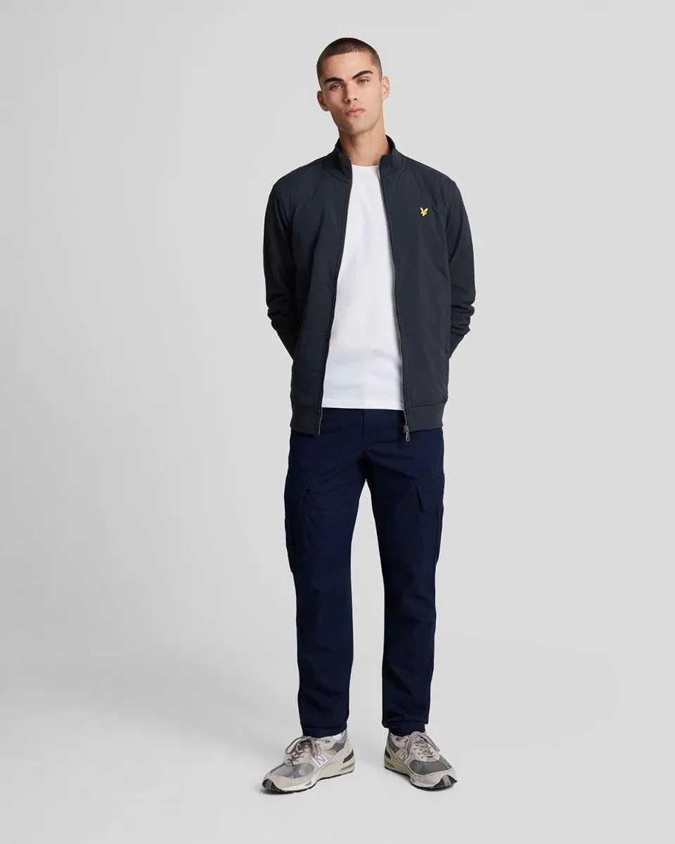 Lyle & Scott Dark Navy Hybrid Baffled Track Jacket