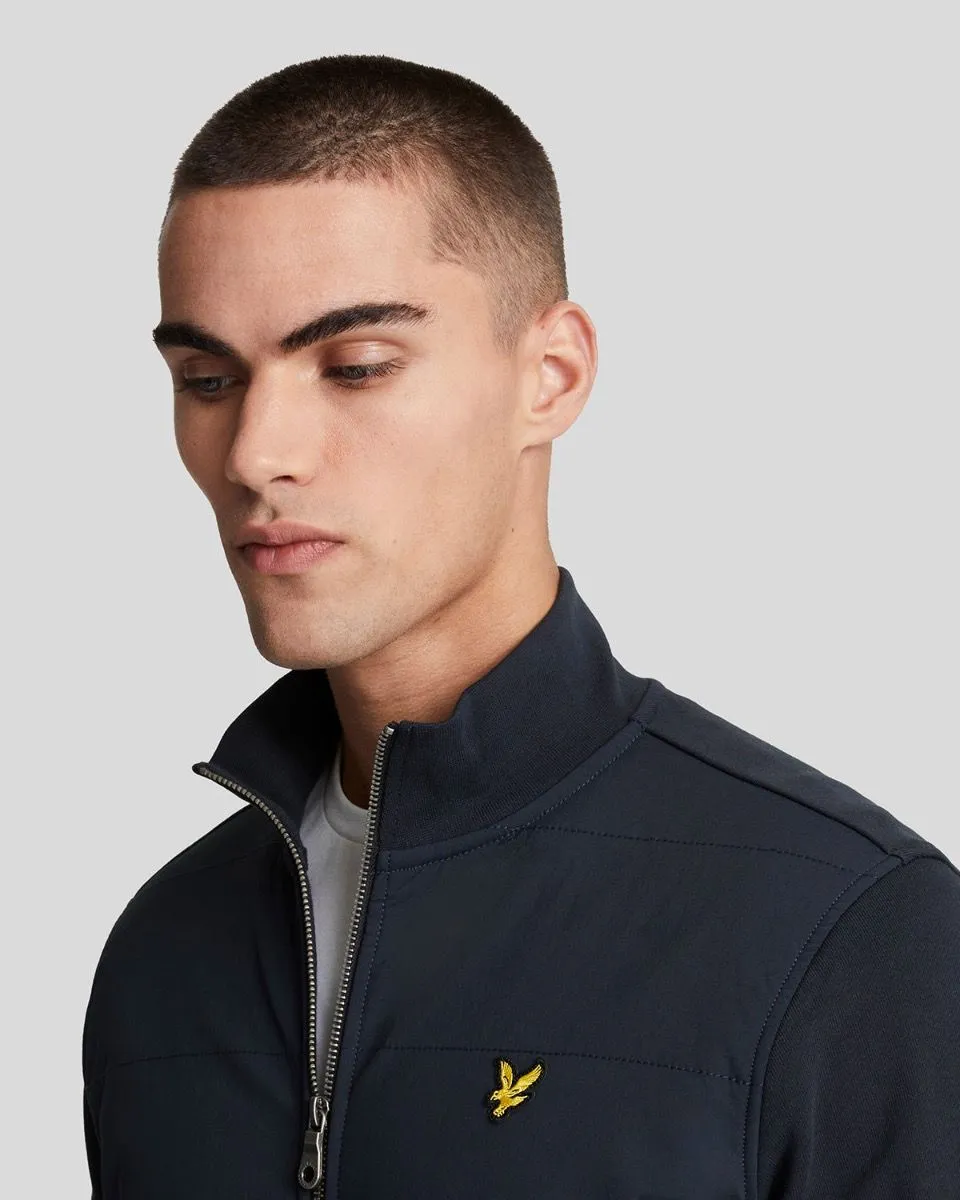 Lyle & Scott Dark Navy Hybrid Baffled Track Jacket