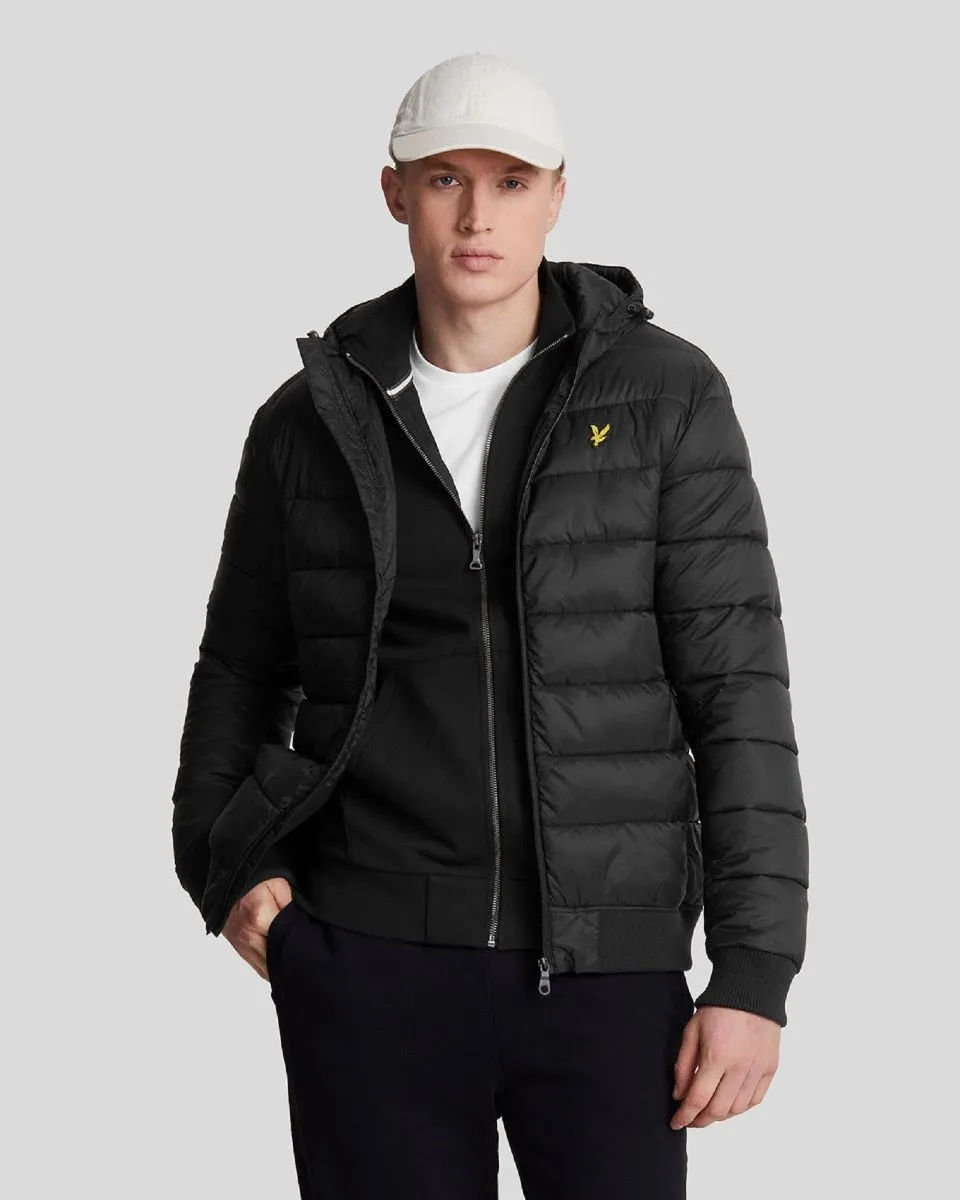 Lyle & Scott Jet Black Wadded Quilted Jacket