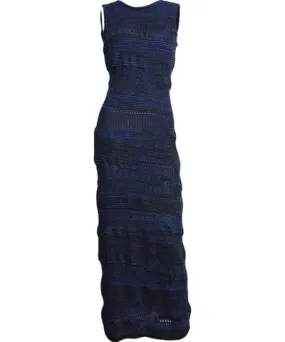 Maria Aristidou Moonlight Dress in Black / Grey / Blue