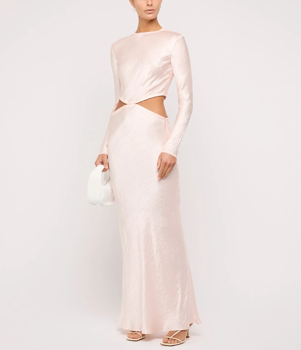 Martha Long Sleeve Maxi Dress in Pink
