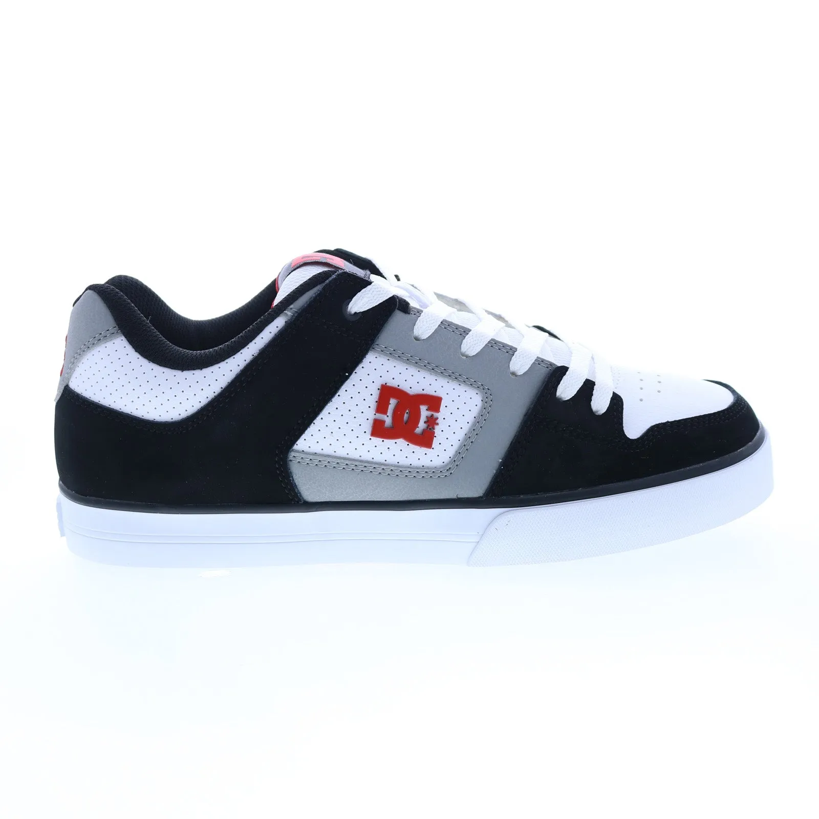 Men's Black Leather Lace Up Skate Inspired Sneakers Shoes by DC Pure