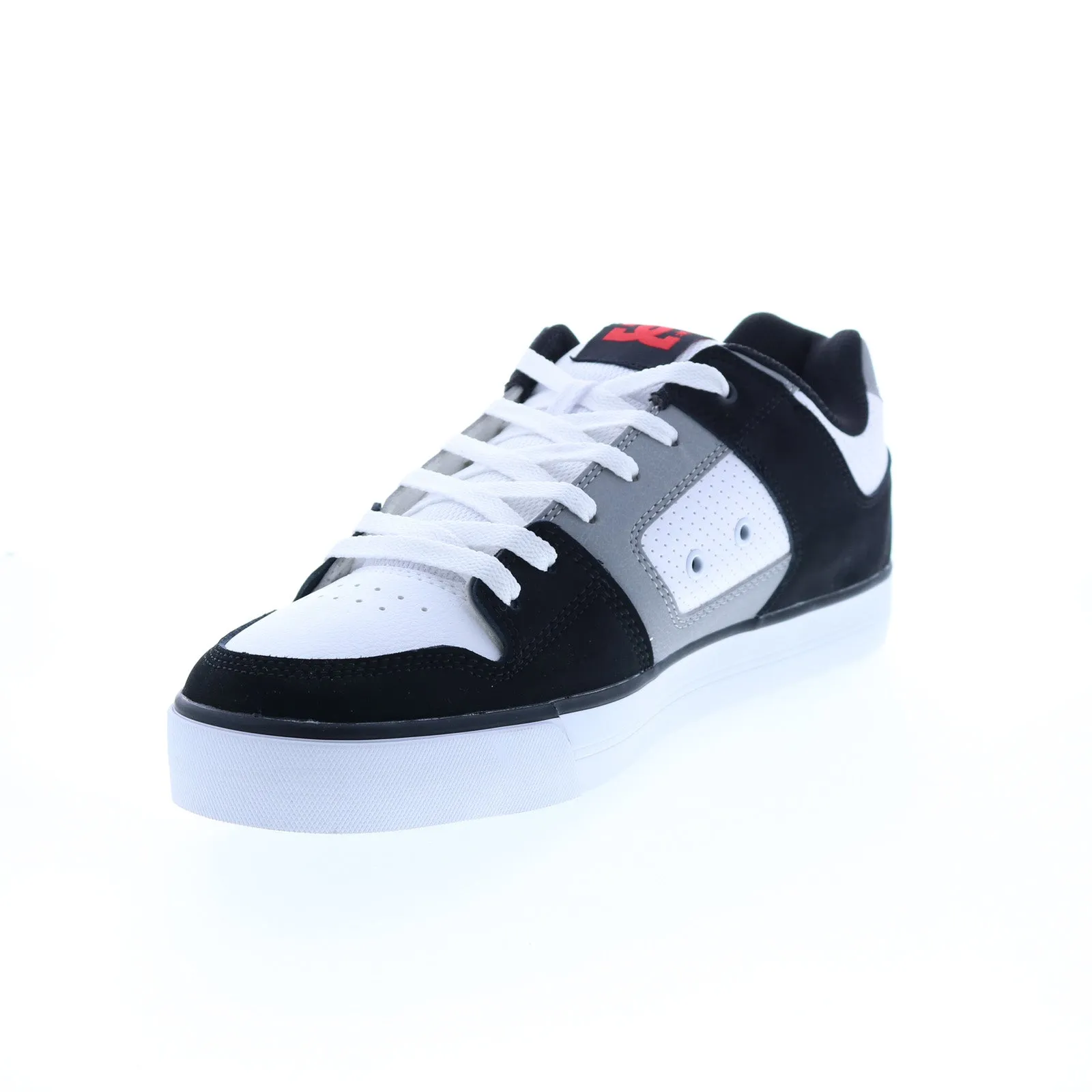 Men's Black Leather Lace Up Skate Inspired Sneakers Shoes by DC Pure