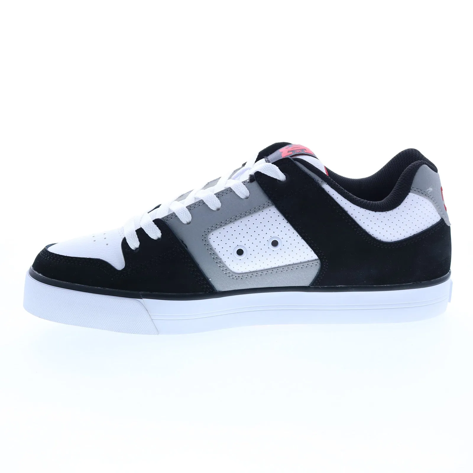 Men's Black Leather Lace Up Skate Inspired Sneakers Shoes by DC Pure