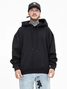 Men's Polyester Hooded Long Sleeve Sweatshirt