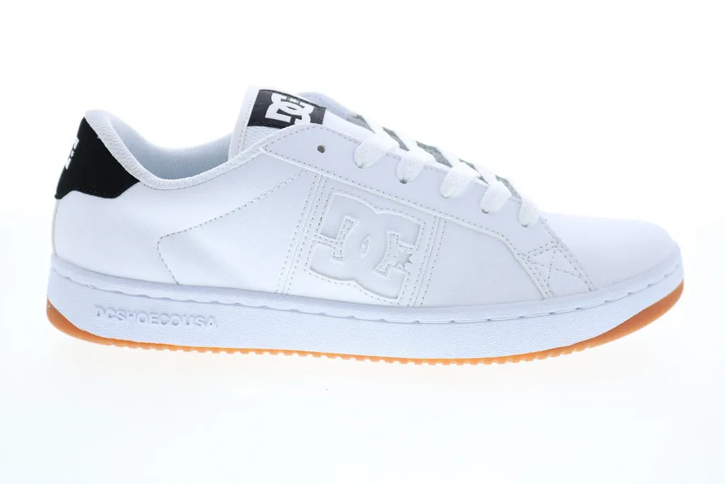 Mens White Leather Skate Sneakers Shoes - DC Striker ADYS100624