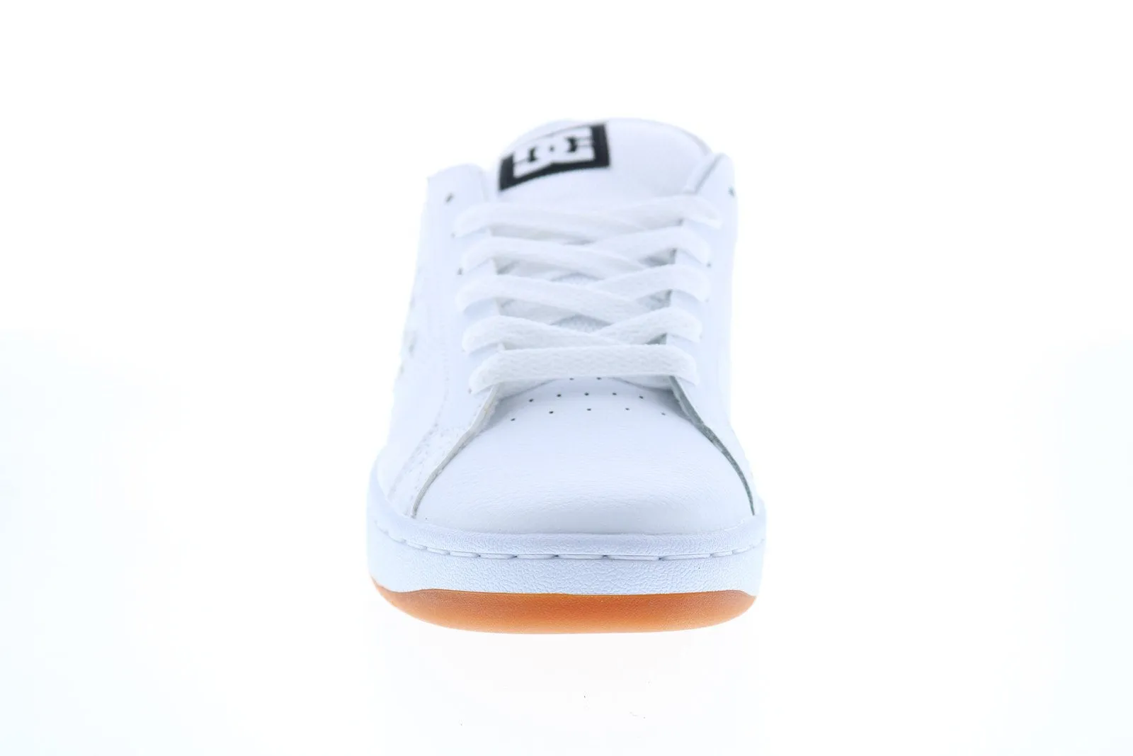 Mens White Leather Skate Sneakers Shoes - DC Striker ADYS100624