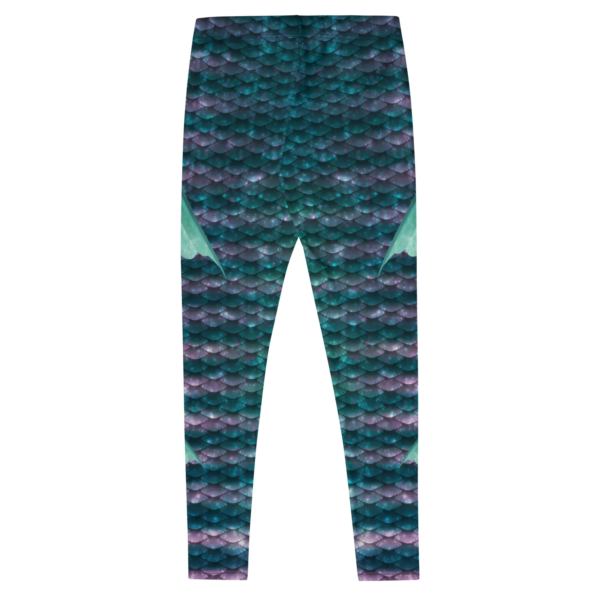 Merfolk Leggings in Emerald Green Dream Pattern