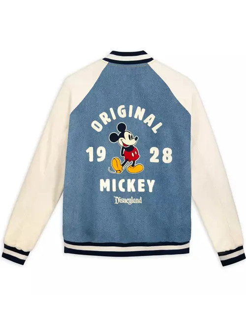 Mickey Mouse Denim Varsity Jacket