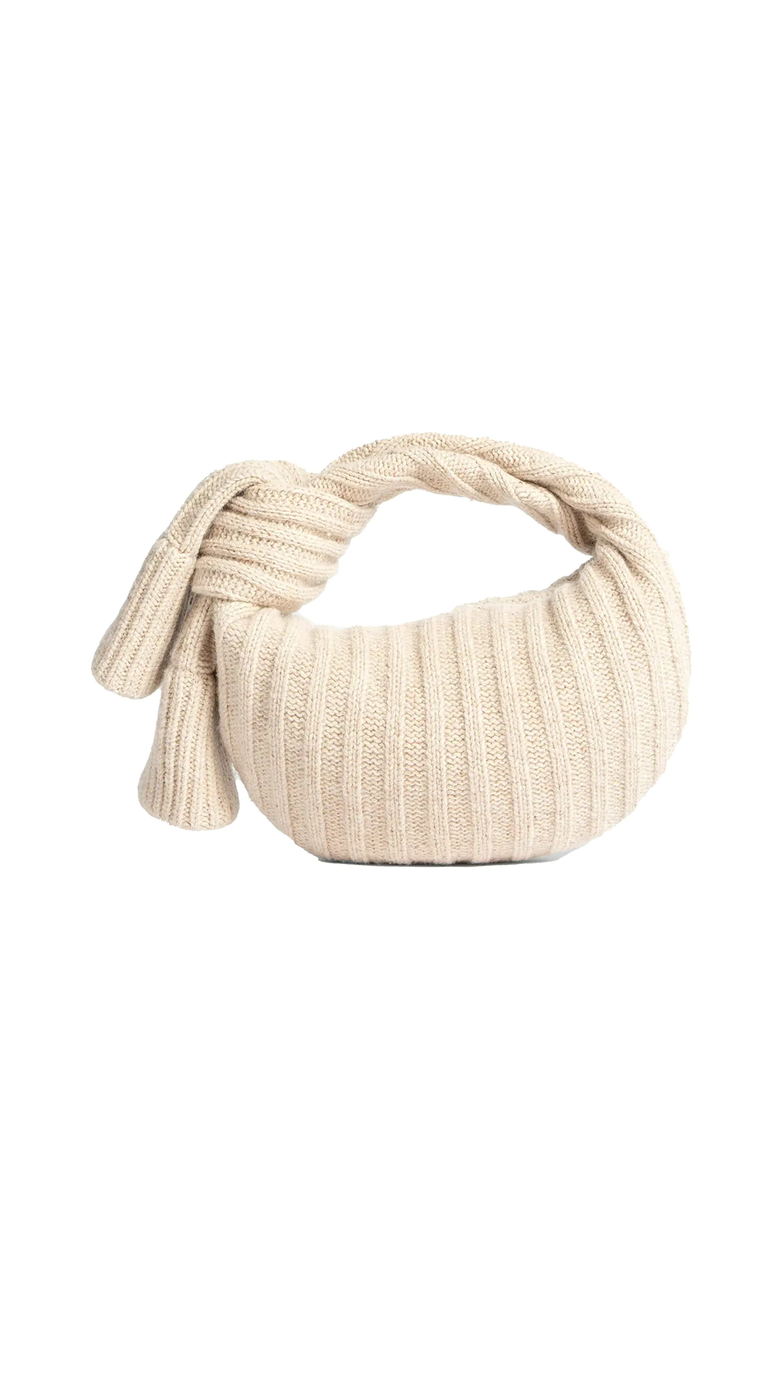 Mini Jodie Ivory Jumper Sleeve Knot Bag