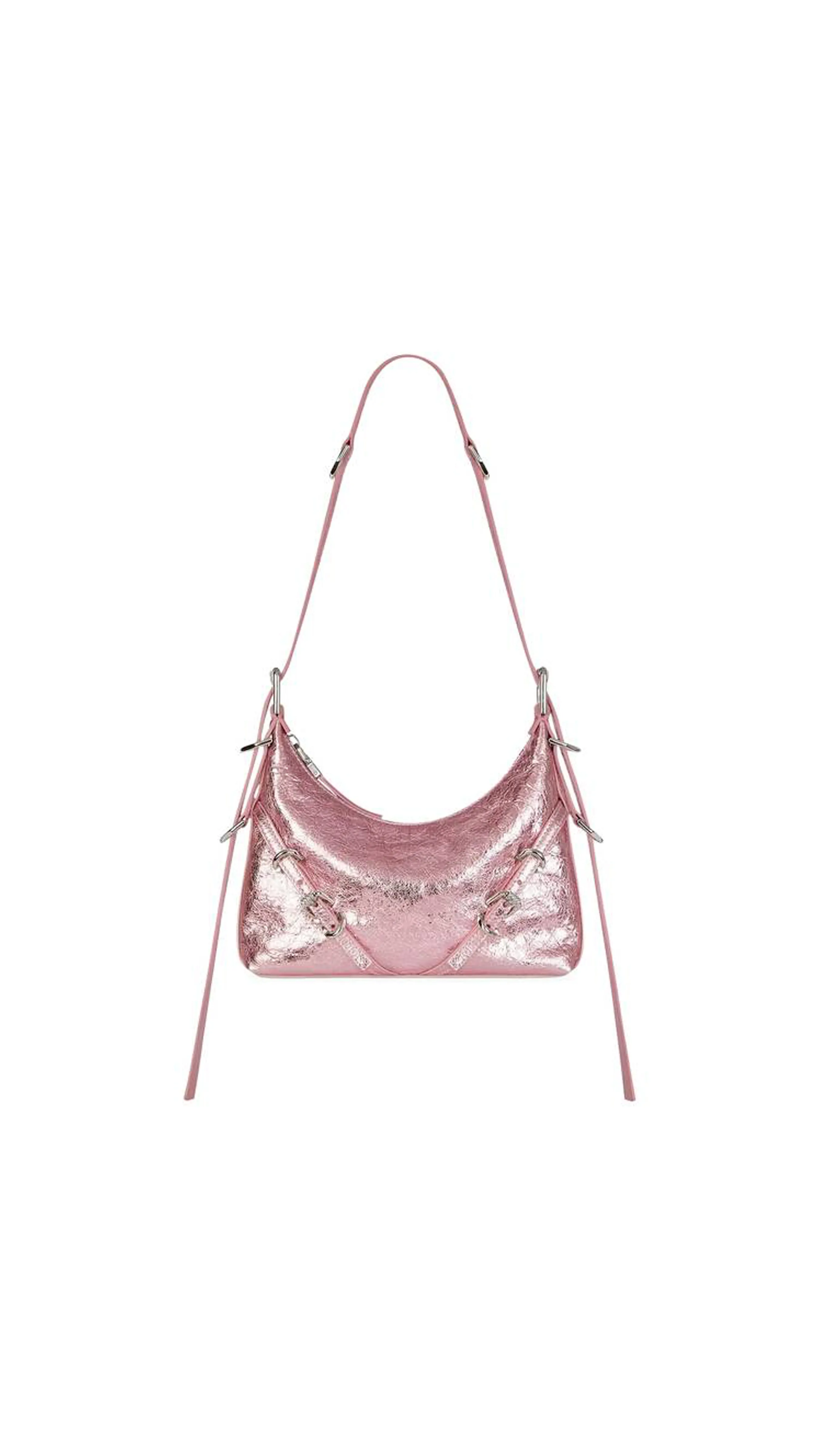 Mini Voyou Bag Laminated Leather Shiny Pink