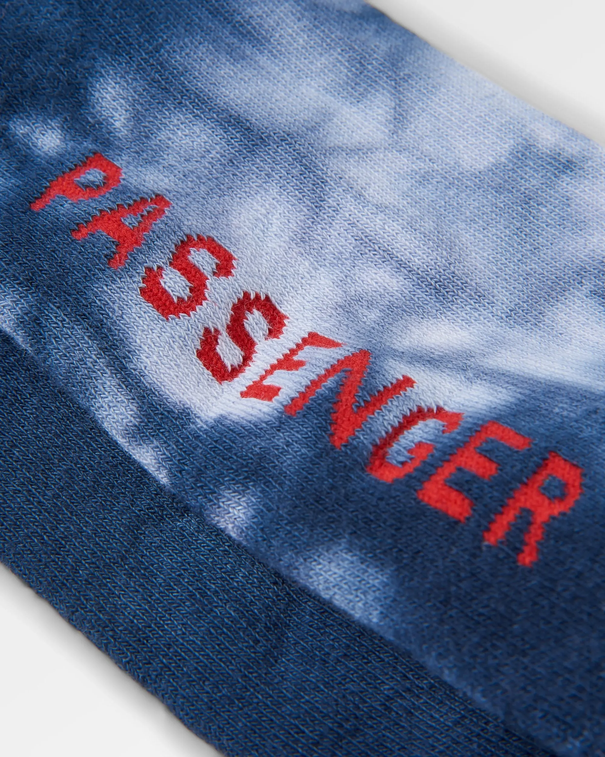 Natural Midweight Crew Socks - Tie Dye Deep Navy