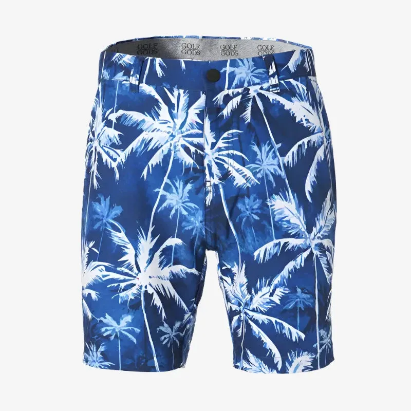 Nautical Palms Golf Shorts with Soft Feel