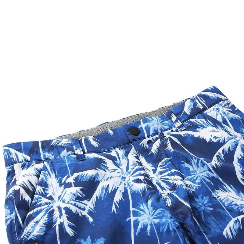 Nautical Palms Golf Shorts with Soft Feel