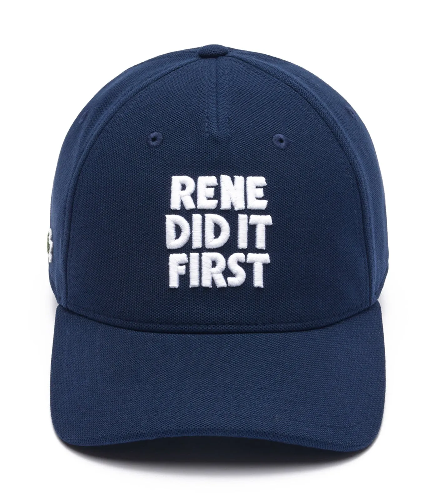 Navy Blue 3D Embroidered Cotton Piqué Baseball Cap