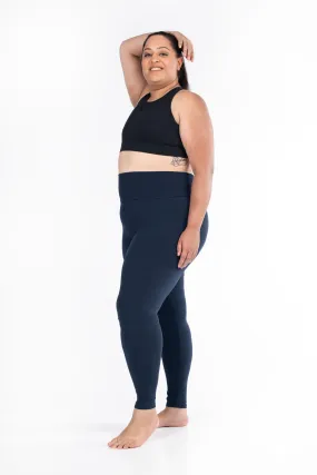 Navy Leggings with High Waist