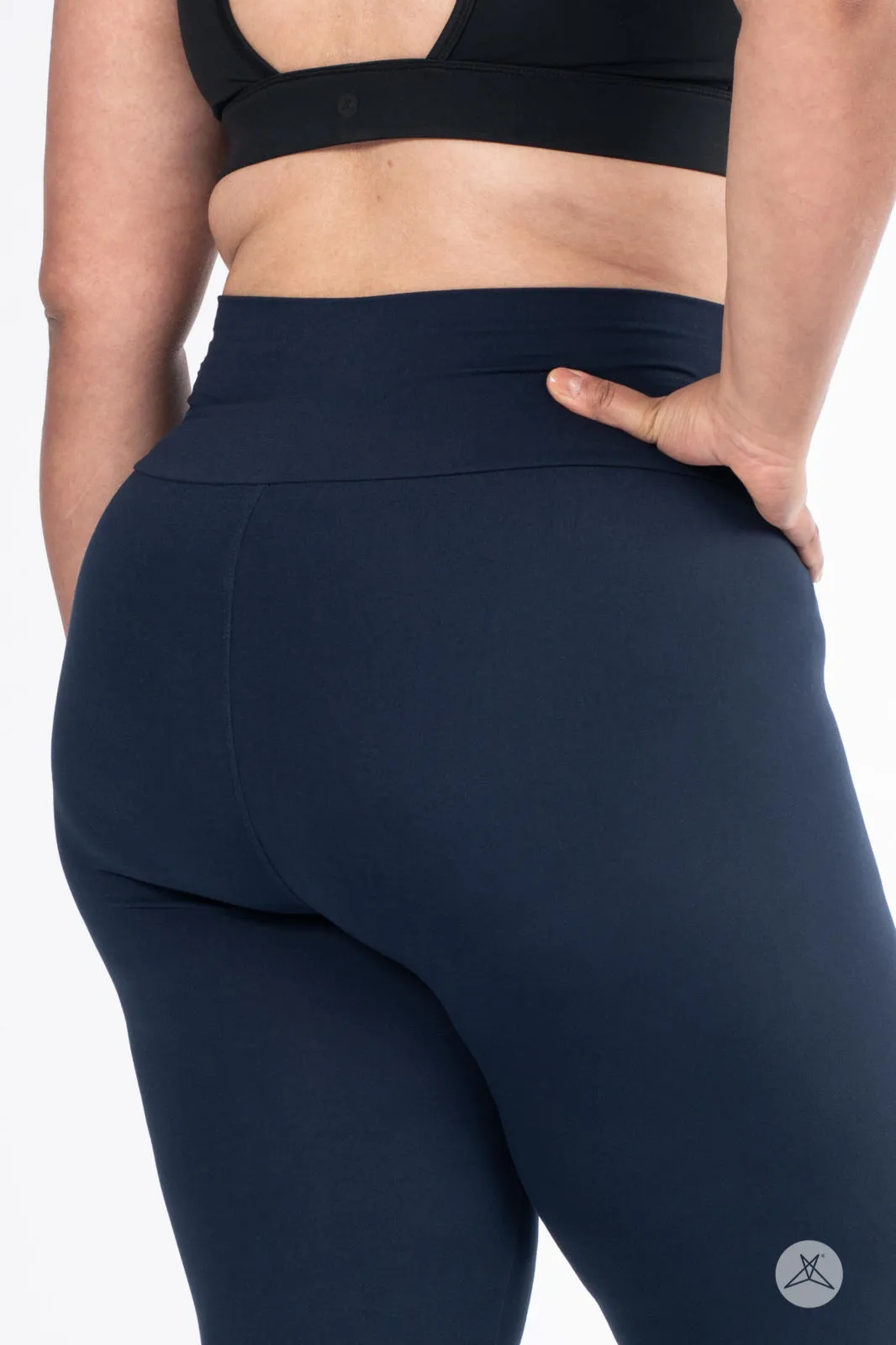 Navy Leggings with High Waist