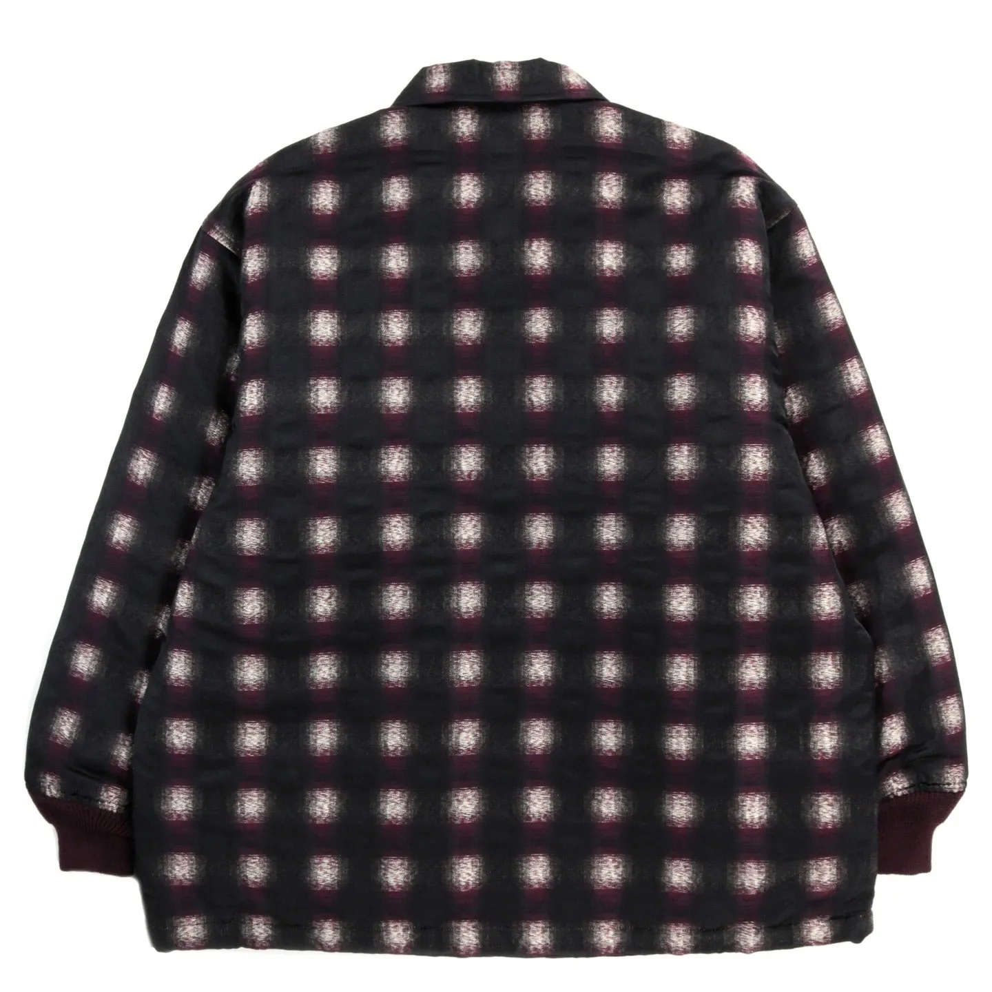 Needles Coach Jacket Plaid Bordeaux