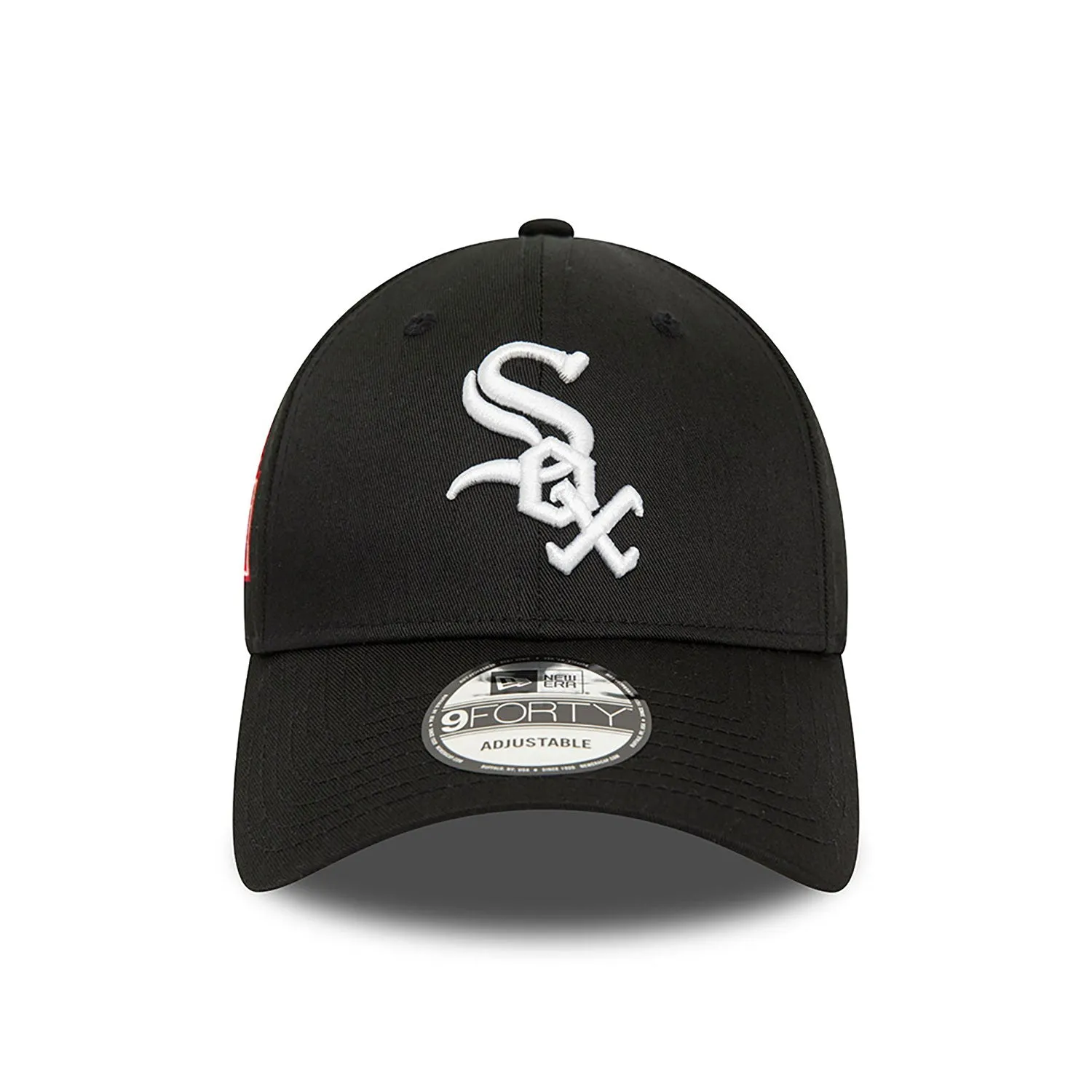 New Era Chicago White Sox World Series Patch Black 9FORTY Adjustable Cap