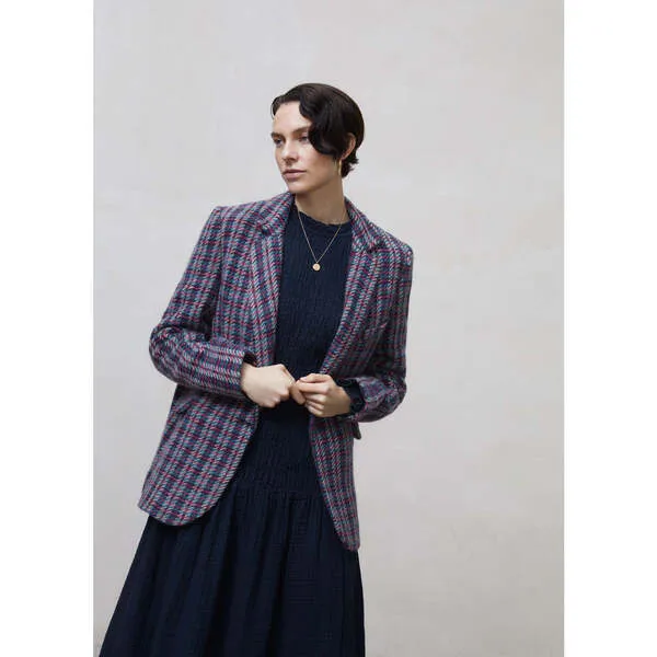 New Society Laura Plaid Jacket