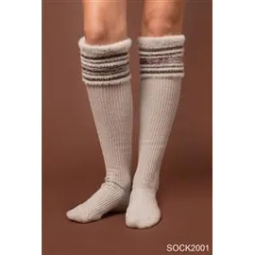 Noelle Storyteller Tall Socks Taupe