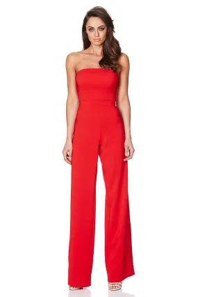 Nookie Cherry Red Glamour Jumpsuit