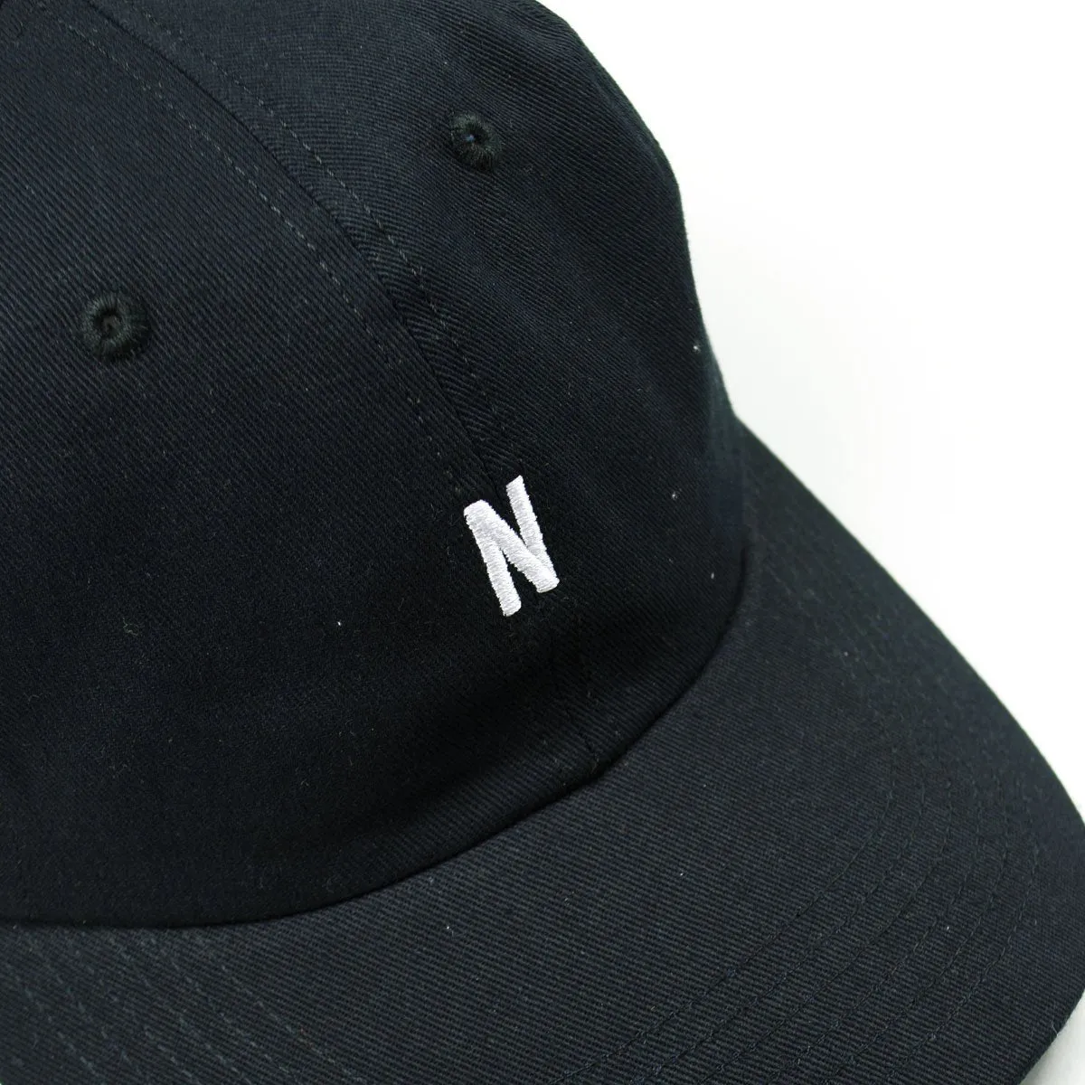 Norse Projects Twill Sports Cap - Black - Shop Now