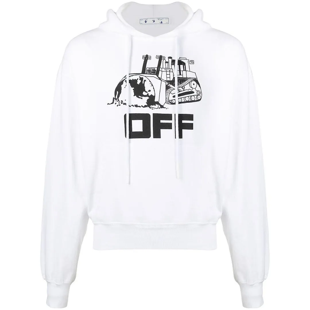 Off White Men's White Hoodie