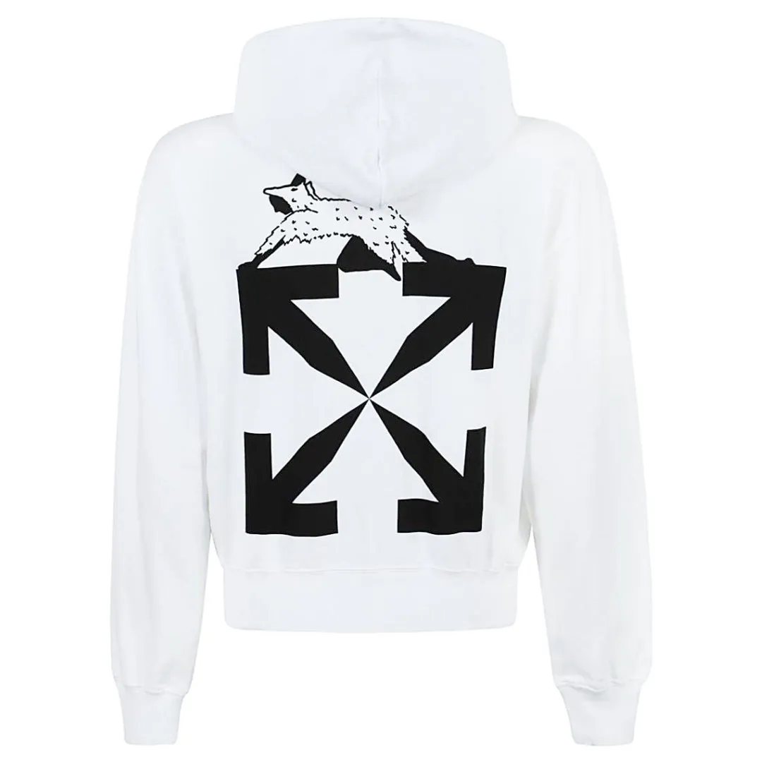 Off White Men's White Hoodie