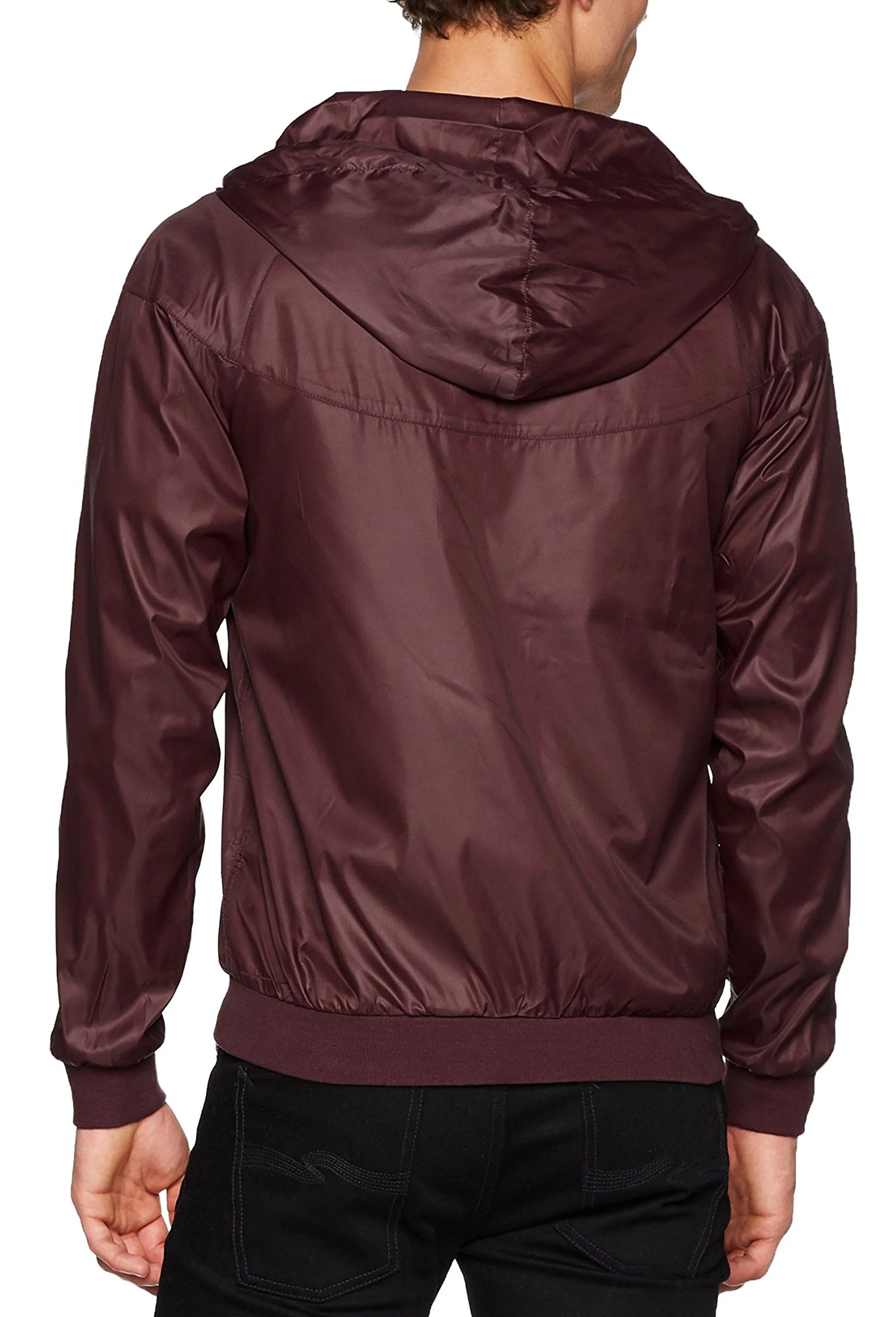 Men's Lightweight Hooded Jacket in Fudge Color