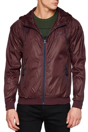 Men's Lightweight Hooded Jacket in Fudge Color