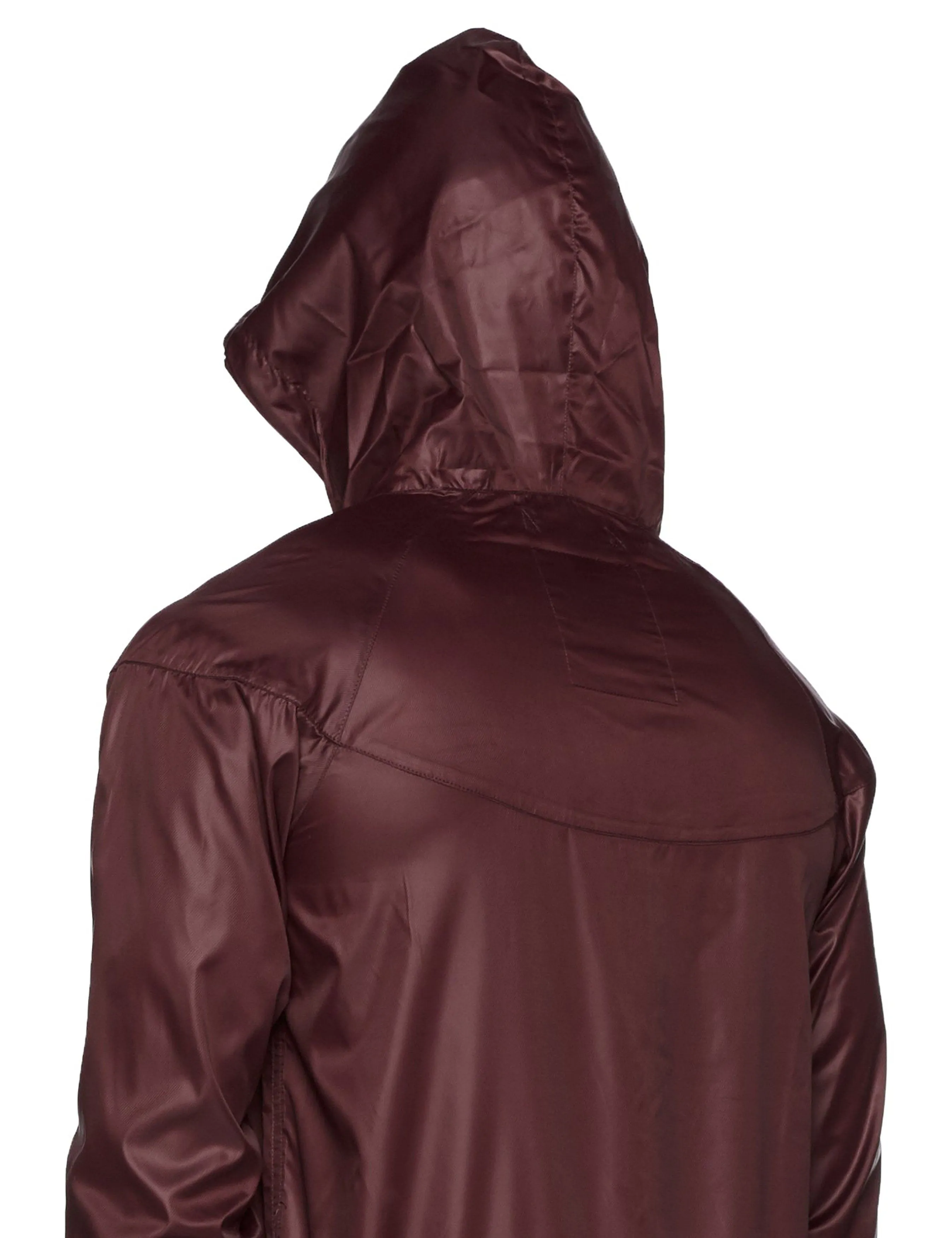 Men's Lightweight Hooded Jacket in Fudge Color