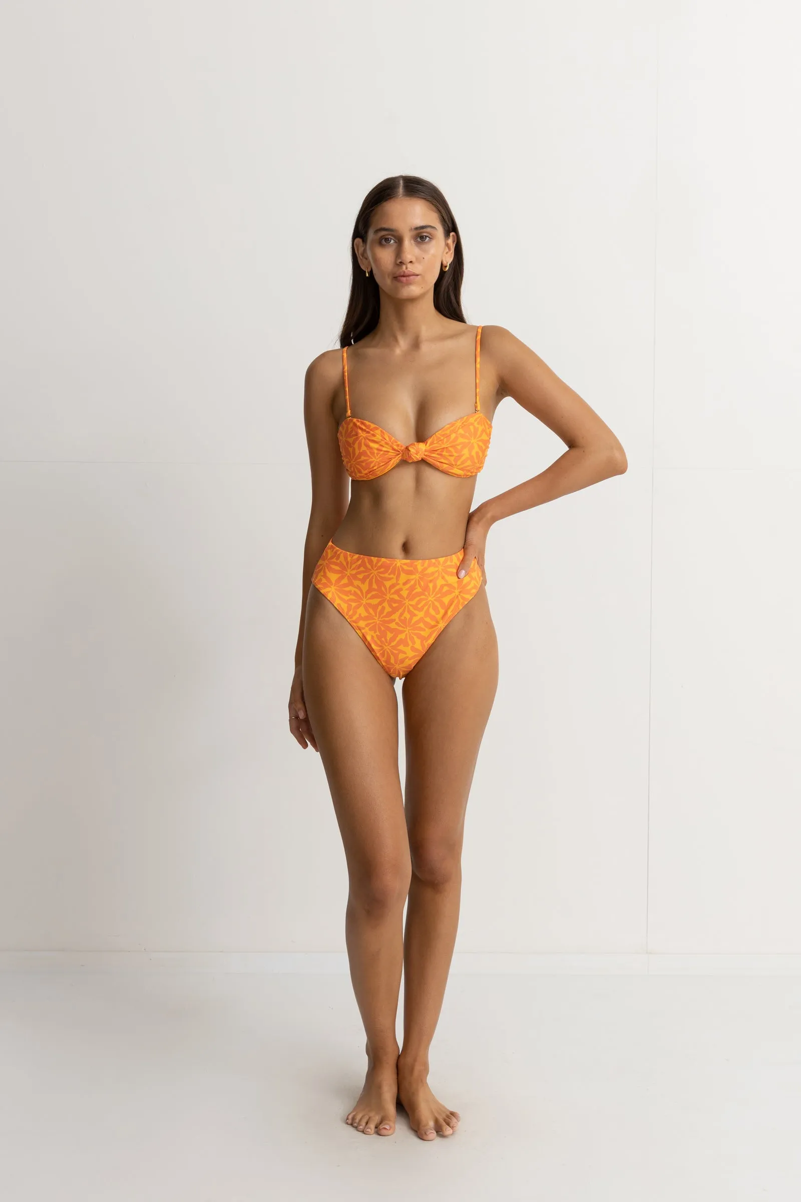 Orange Hi Waist Allegra Pant