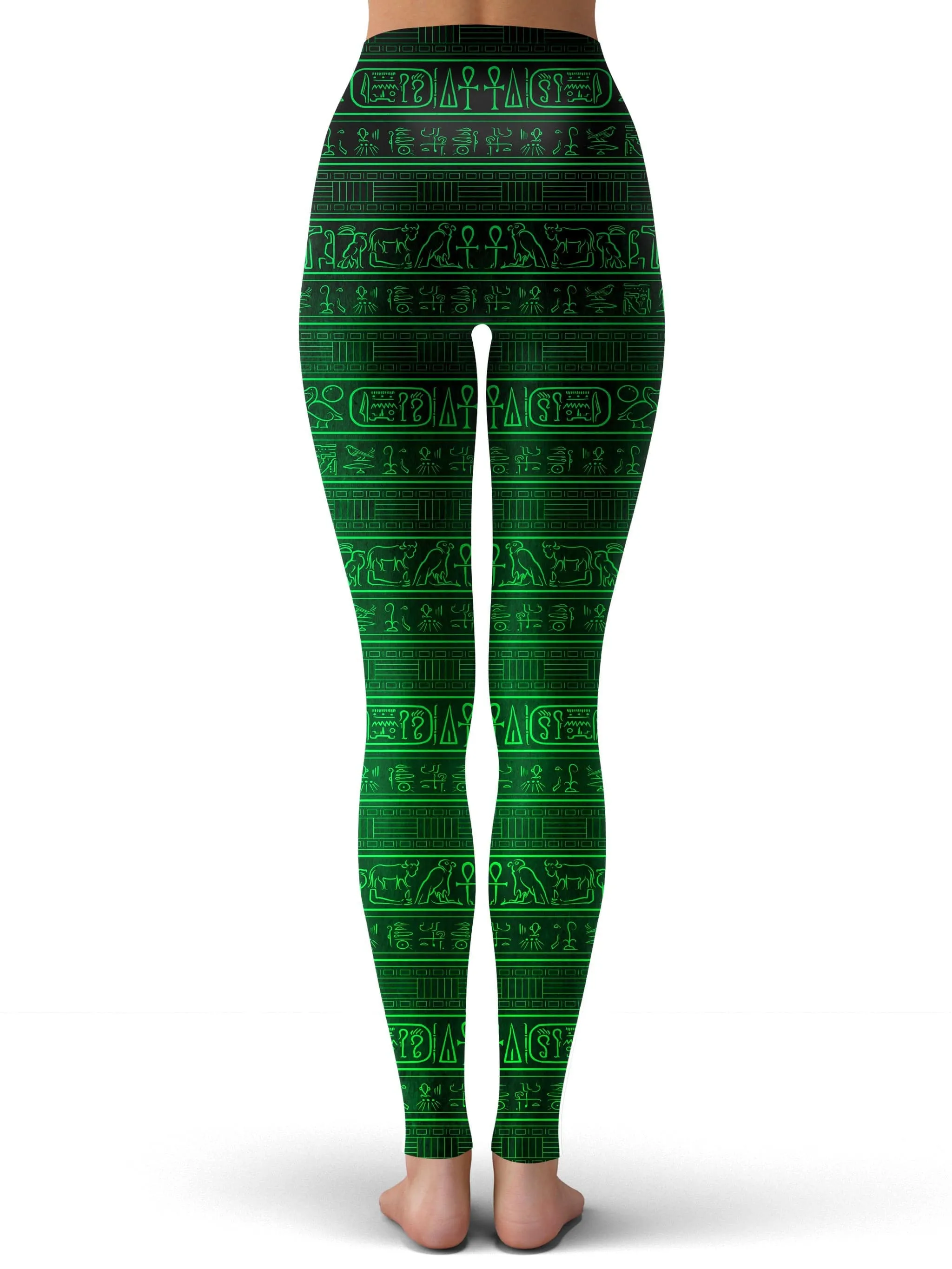 Organic Green Patterned Leggings