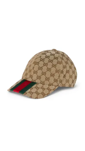 Original GG Baseball Cap Beige Ebony