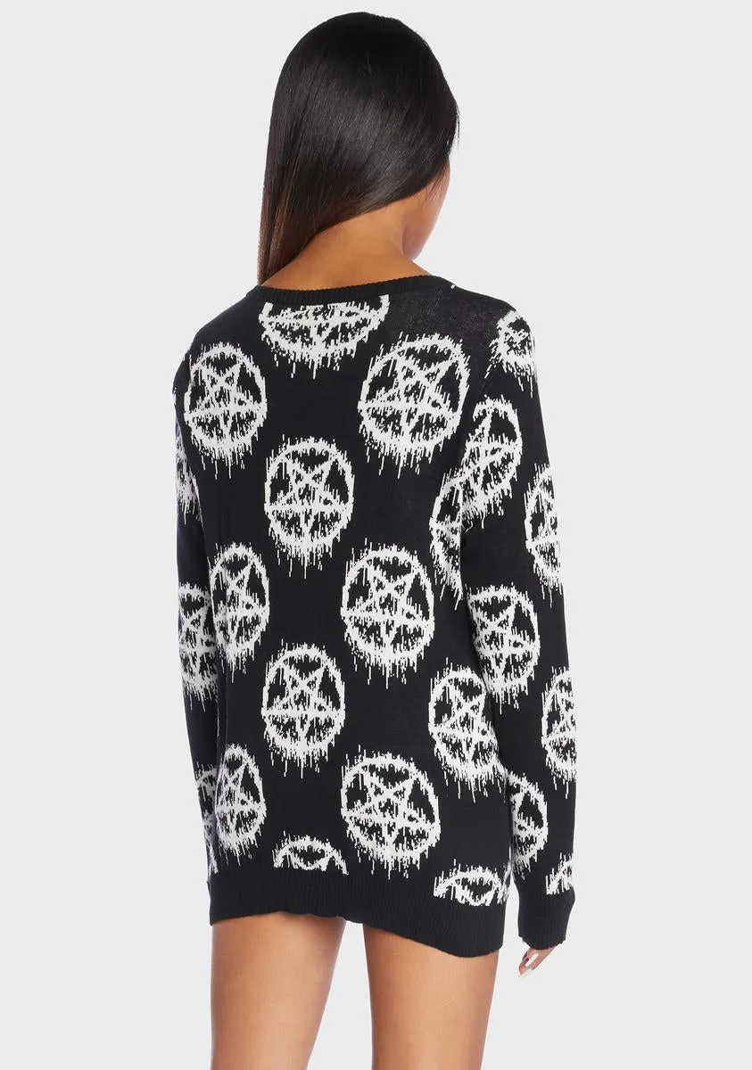 Pentagram Christmas Jumper